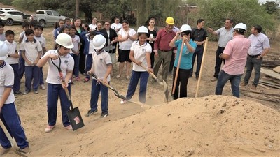 Inició construcción de aulas, baños y comedor en el Colegio Departamental