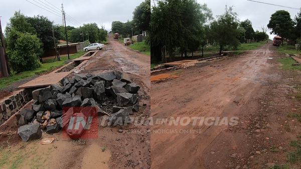 MUNICIPALIDAD SE COMPROMETE A TERMINAR OBRAS EN BARRIO KA’ AGUY RORY EN LA BREVEDAD