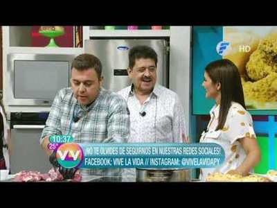 Chicharõ huitĩ y Chipa Paquita en la cocina de Vive la Vida