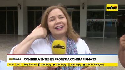 Contribuyentes de Asunción en protesta contra firma TX - ABC Noticias - ABC Color