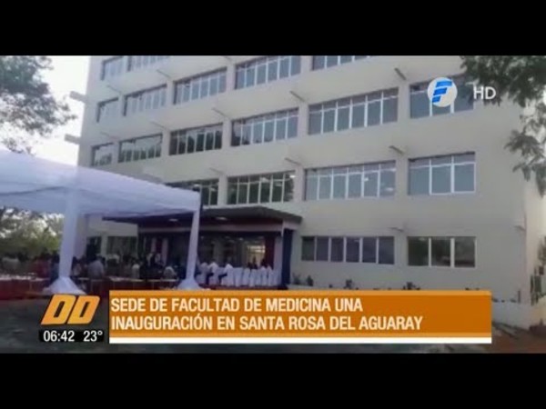 Inauguran filial de Medicina UNA en Santa Rosa del Aguaray
