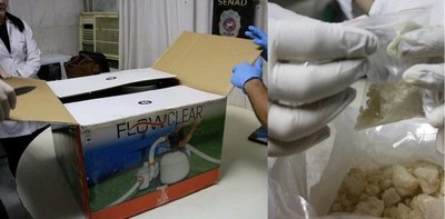Transportaba metanfetaminas en caja de filtro para piscina desde Estonia; el destino era Ciudad del Este - ADN Paraguayo