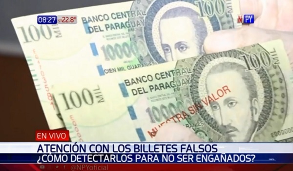 Policía advierte proliferación de billetes falsos