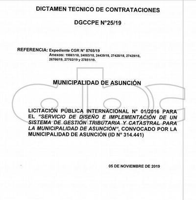 Contraloría recomienda frenar tercerización de impuestos en Asunción - Nacionales - ABC Color