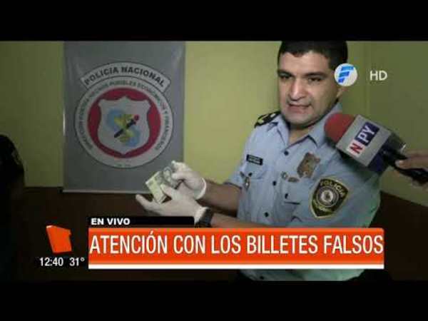 ¡Cuidado con los billetes falsos!