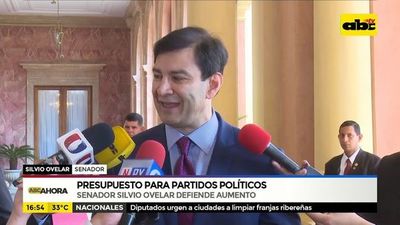 Senador Ovelar defiende aumento de presupuesto para partidos - ABC Noticias - ABC Color