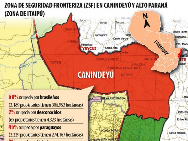 Tratan ley que pone un límite a tierras en manos  extranjeras