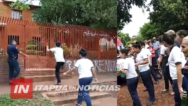 M. OTAÑO: INCIDENTES ENTRE MANIFESTANTES Y LA POLICÍA NACIONAL