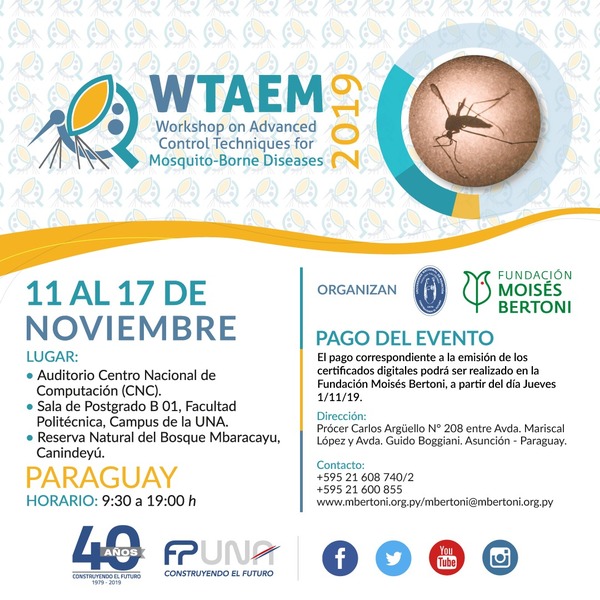 Congreso internacional tratará sobre técnicas avanzadas para control de epidemias provocadas por mosquitos | .::Agencia IP::.