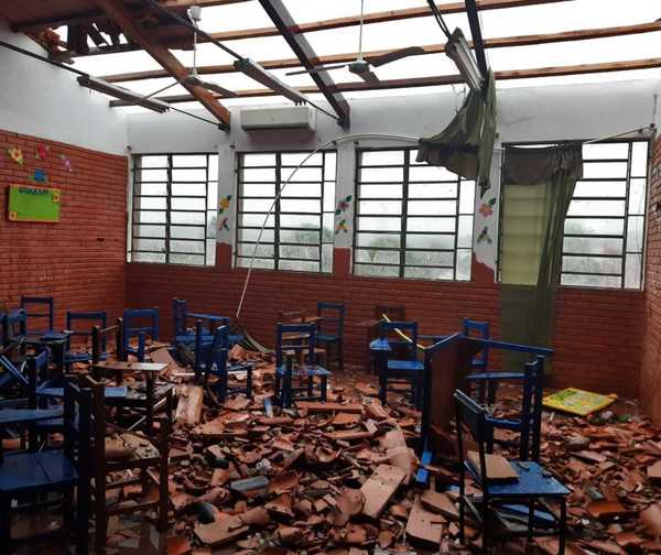 Tormenta causó destrozos en Central