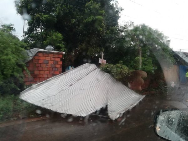 Villa Elisa se declara en emergencia a causa de los destrozos por fuerte temporal