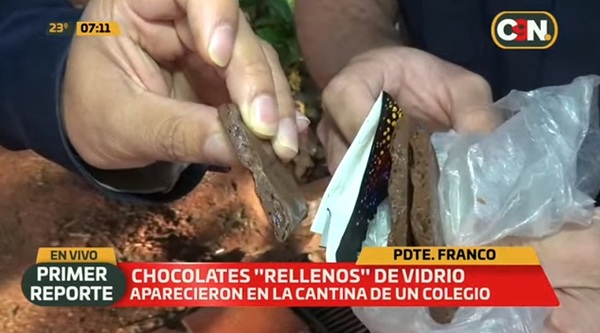 Surge nueva denuncia de chocolate relleno de vidrio en Alto Paraná