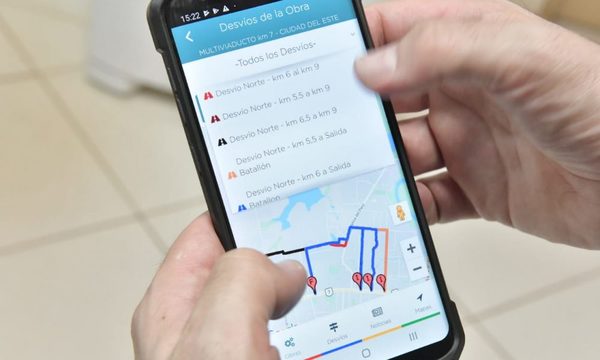 Aplicativo facilitará información sobre desvíos en zona de multiviaducto
