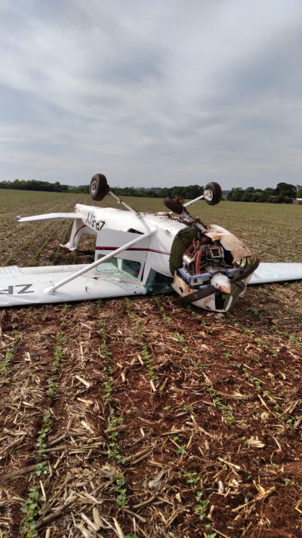 Avioneta se desploma en Zanja Pytã - Nacionales - ABC Color