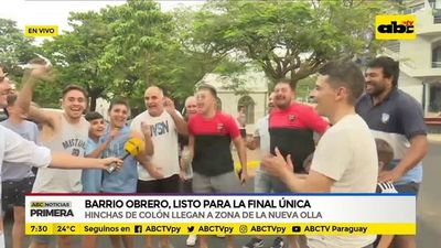 Hinchas de Colón llegan a zona de la Nueva Olla - ABC Noticias - ABC Color