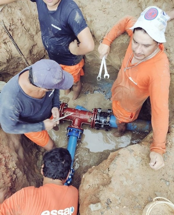 Essap realiza interconexión de tuberías a la nueva Planta de Tratamiento Móvil en San Bernardino | .::Agencia IP::.