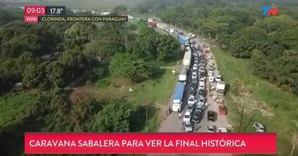 HOY / Colapsa ruta argentina de hinchas que vienen a Paraguay