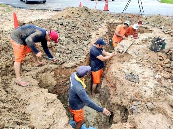 Interconexión de tuberías para habilitar nueva planta de tratamiento móvil en San Bernardino