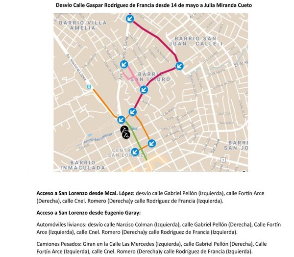 Obras de alcantarillado proseguirá sobre calle Rodríguez de Francia | San Lorenzo Py