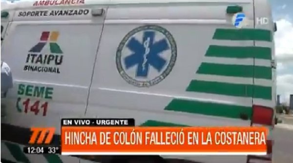 Hincha de Colón fallece en la Costanera | Noticias Paraguay