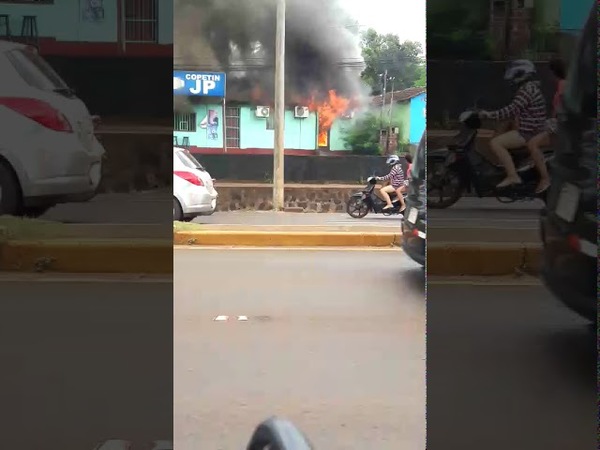 INCENDIO AFECTA A COMERCIO EN ENCARNACIÓN