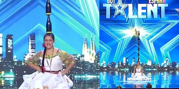 PARAGUAYA DESLUMBRA EN GOT TALENT CON DANZA DE LA BOTELLA