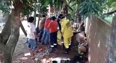Bomberos rescatan a un niño que cayó a un pozo en Ciudad del Este » Ñanduti
