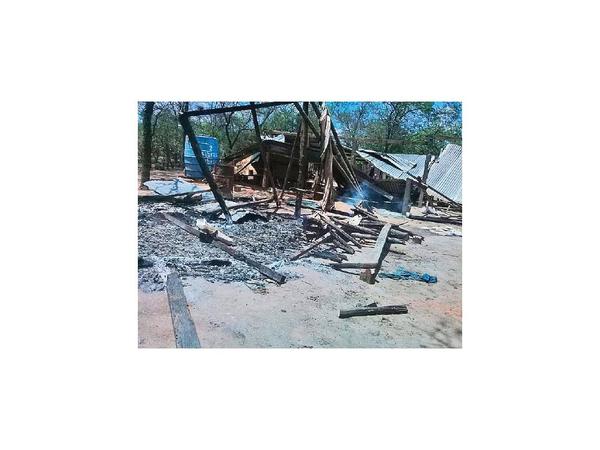 Desconocidos queman estancia que está en litigio en el Chaco
