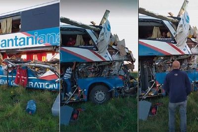 Grave accidente rutero de bus paraguayo en Argentina - Nacionales - ABC Color