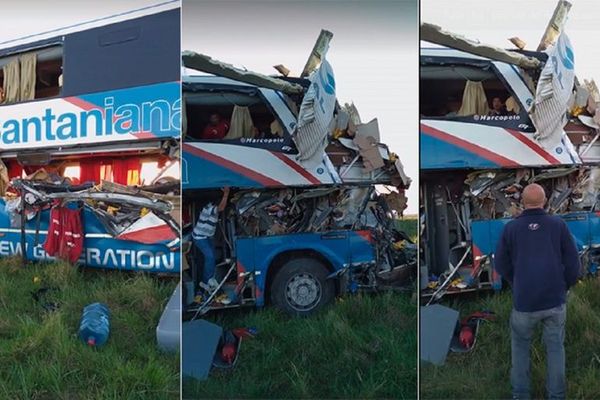 Grave accidente rutero de bus paraguayo en Argentina - Nacionales - ABC Color