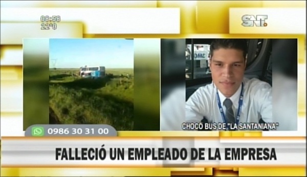 Reportan víctima fatal en accidente de bus paraguayo