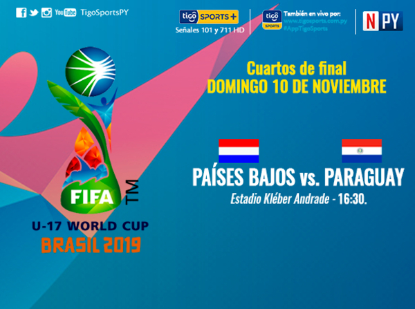 Paraguay juega por los cuartos de la Copa Mundial Sub-17 de la FIFA