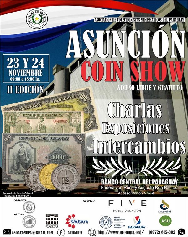 Llega el Asunción coin Show 2019 » Ñanduti