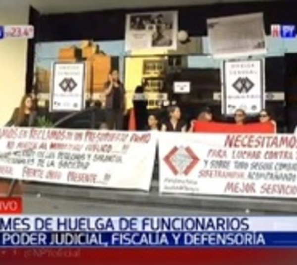 Funcionarios del Poder Judicial, Fiscalía y Defensoría van a huelga - Paraguay.com