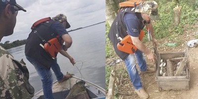 INCAUTAN ALREDEDOR DE 3500 METROS DE ESPINELES DURANTE CONTROLES EN AGUAS DEL RÍO PARANÁ