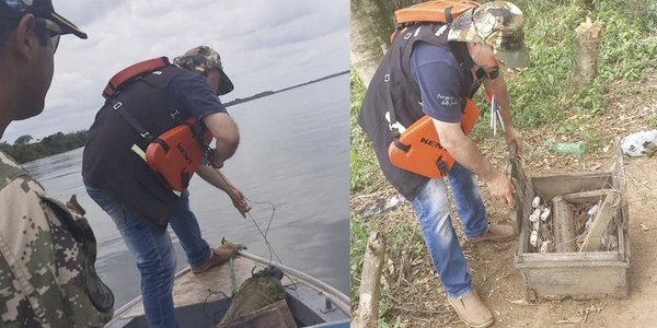 INCAUTAN ALREDEDOR DE 3500 METROS DE ESPINELES DURANTE CONTROLES EN AGUAS DEL RÍO PARANÁ