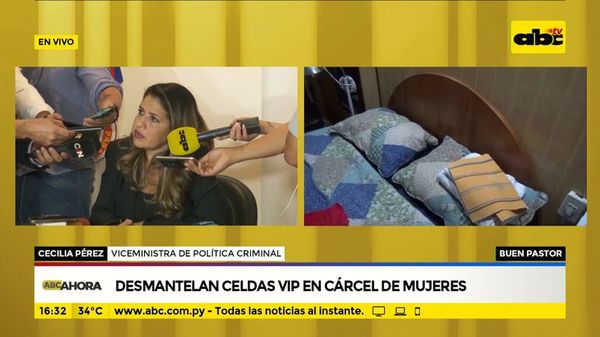 Desmantelan celdas VIP en cárcel de mujeres - ABC Noticias - ABC Color