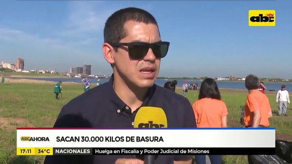Sacan 30.000 kilos de basura de la Bahía de Asunción - ABC Noticias - ABC Color
