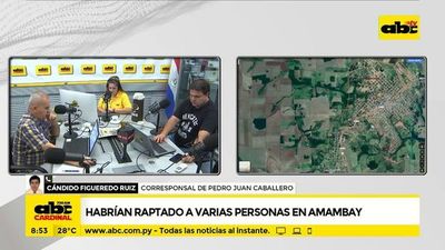 Raptan a ocho personas en Amambay - ABC Noticias - ABC Color