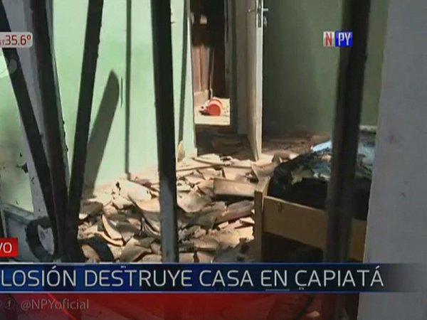 Fuerte explosión causa destrozos en una vivienda en Capiatá