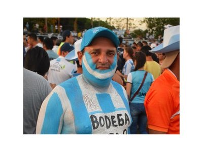 "No tenía la camiseta, pero la pinté en mi piel"
