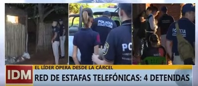 Detienen a las "cobradoras" de red de estafas desde la cárcel