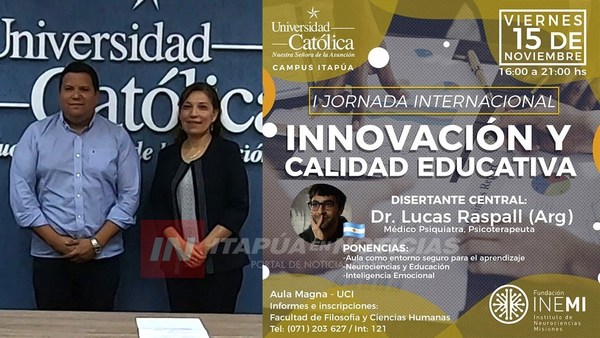 I JORNADA INTERNACIONAL DE INNOVACIÓN Y CALIDAD EDUCATIVA