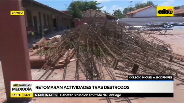 Retomarán actividades tras destrozos - ABC Noticias - ABC Color