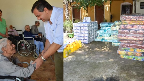 San Ignacio; Carlos Arrechea entregó víveres y colchones a Hogar de Ancianos - Digital Misiones