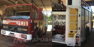 BOMBEROS DE TRP REPARAN SU PRIMER CARRO HIDRANTE