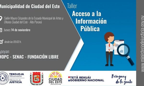 Preparan taller sobre Acceso a la Información Pública