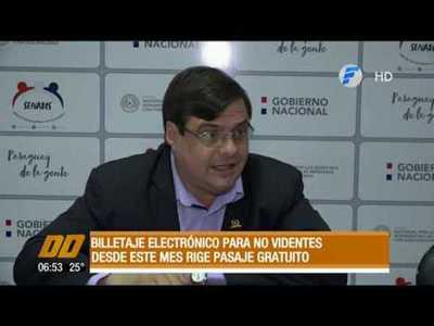 Billetaje electrónico para no videntes