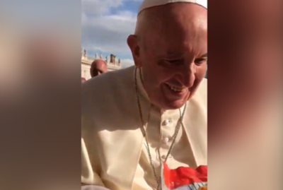 ¡El Papa Francisco ya tiene merienda para esta tarde!