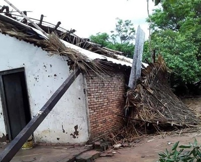 Temporal destruye varias viviendas en Ñeembucú